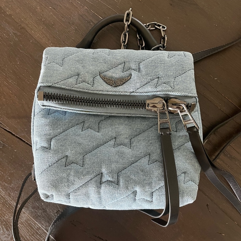 Zadig and Voltaire Denim Backpack
